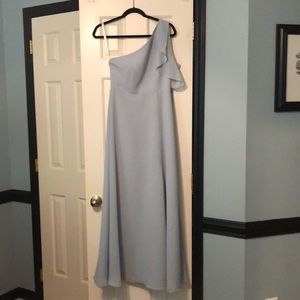Light blue bridesmaids dress